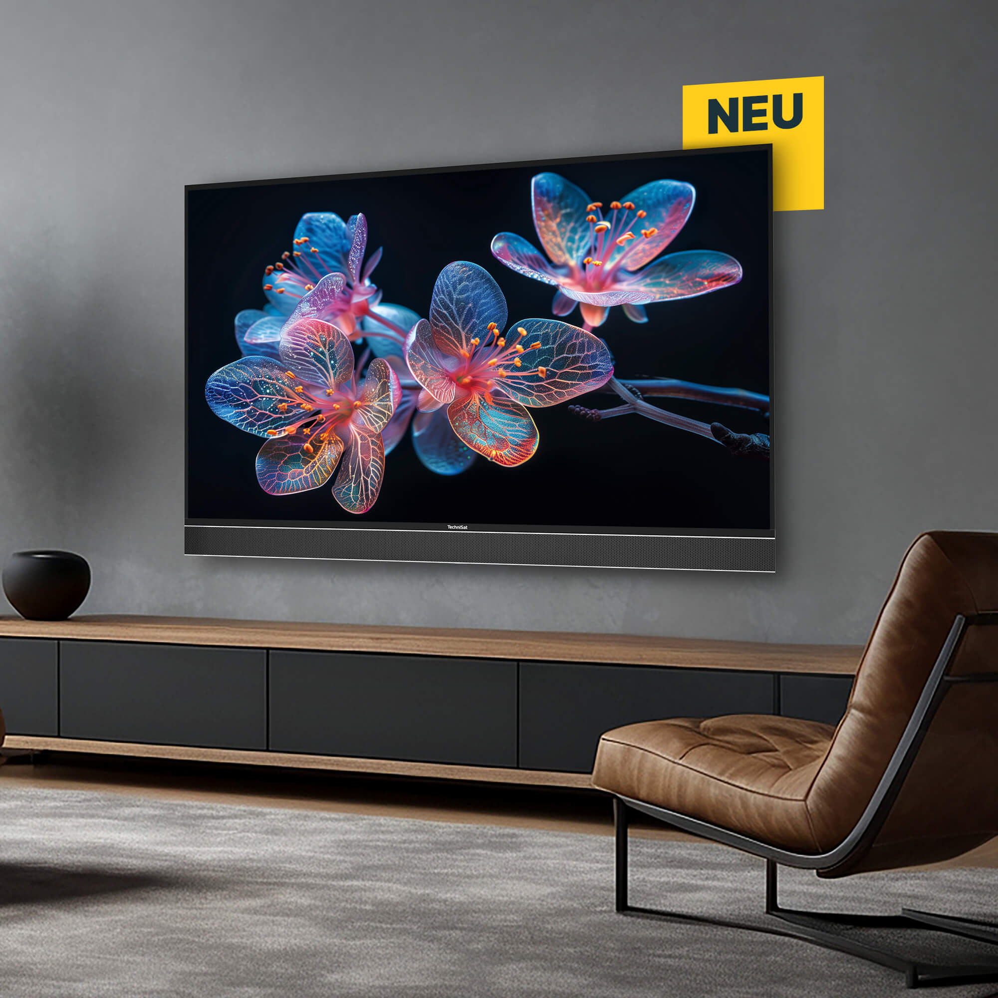 
Bild schön. Klang voll.
Der TECHNIVISTA UHD CL schafft mit der Kombination aus gestochen scharfem Bild in UHD-Qualität und der integrierten Soundleiste ein Heimkinoerlebnis der Extraklasse.
Zum Produkt
